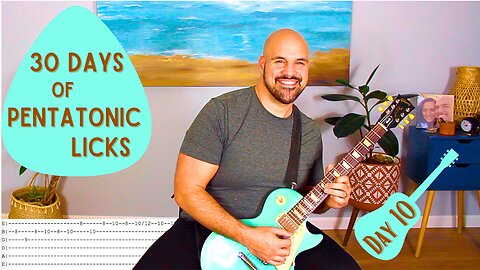 Day 10 - 30 Days Of Pentatonic Licks 2025 - Guitar Lesson