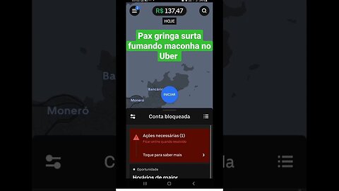 PAX GRINGA SURTA FUMANDO MACONHA NO UBER