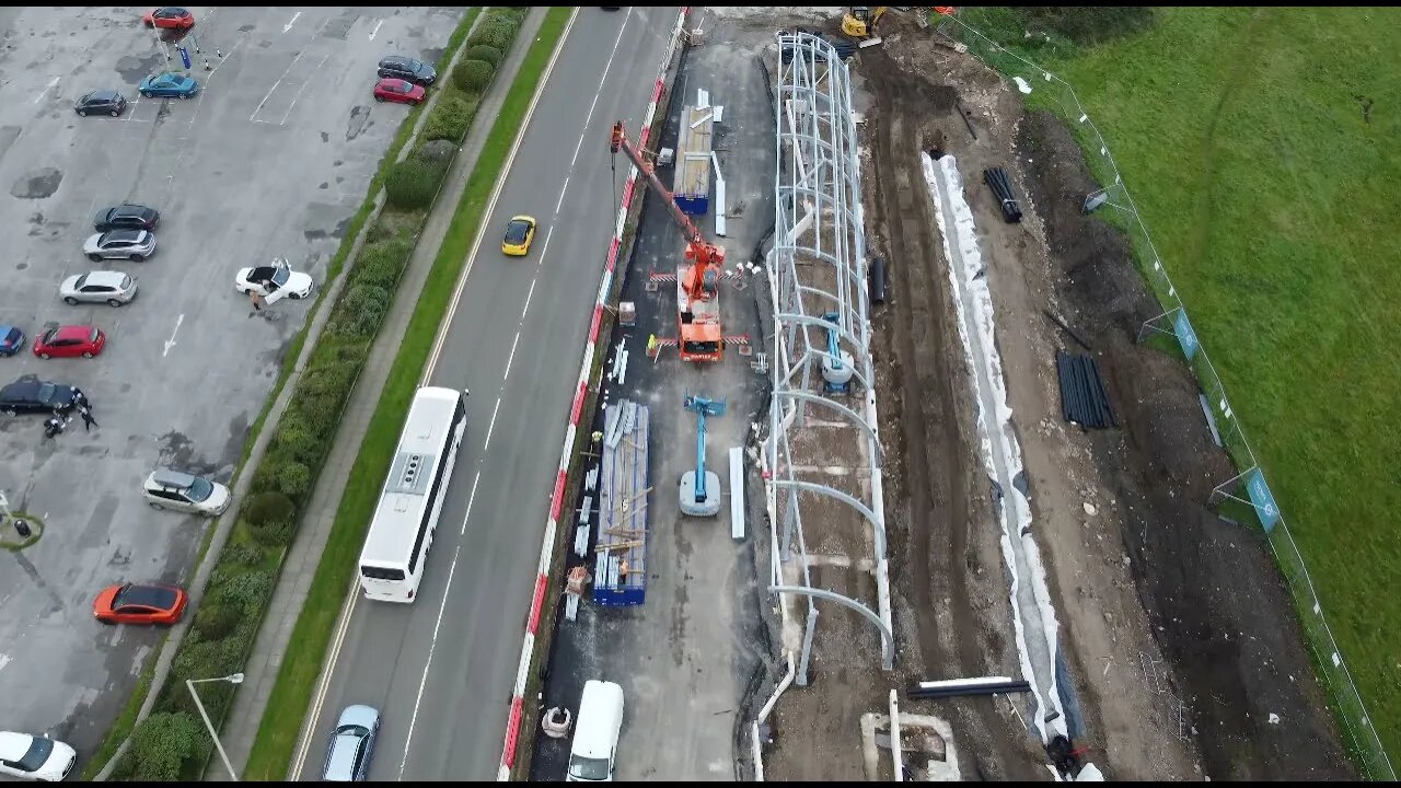 Porthcawl Drone: Bus Depot (1 min update)