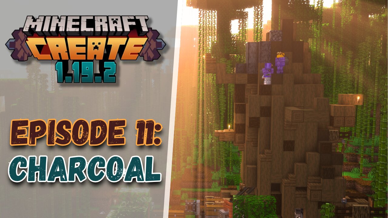 BURNING Trees for Infinite Charcoal & Exp | Minecraft Create Mod Ep. 11