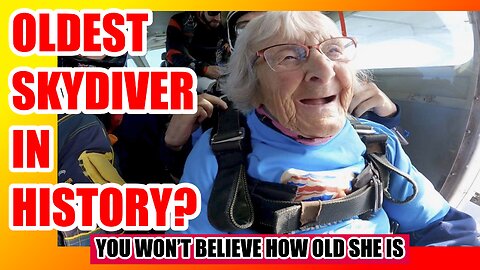 OLDEST Skydiver Ever? #skydiving #goodnews