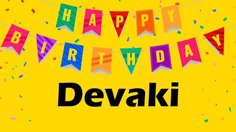 Happy Birthday to Devaki - Birthday Wish From Birthday Bash