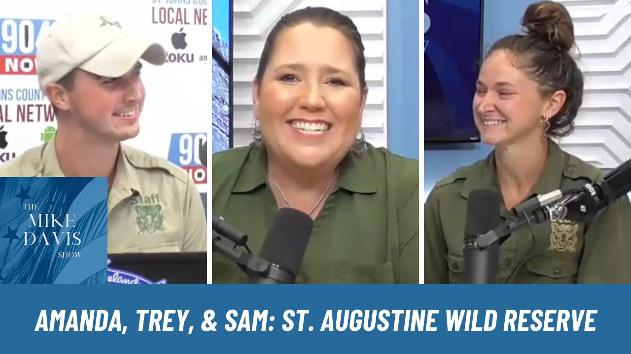Amanda is With Sam Cianciolo & Trey King Talking St. Augustine Wild Reserve