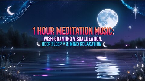 🌙 1 Hour Meditation Music: Wish-Granting Visualization, Deep Sleep & Mind Relaxation 🌙