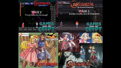 Games From The Crypt 2024: Castlevania Rondo of Blood/Dracula X Chronicles - Rescuing Maria Renard + Maria VS The WereWolf/Wolf Man Boss FIght [Turbo Grafx 16 CD Version VS PSP Remake Version Comparisions]