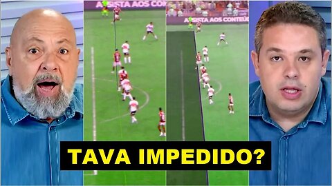 O VAR ERROU? "Cara, essa LINHA está..." LANCE POLÊMICO em Flamengo x São Paulo GERA DEBATE!