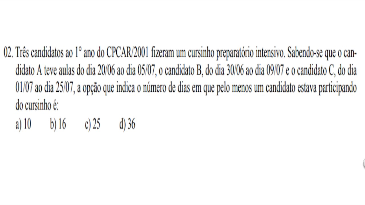 EPCAR 2001 - QUESTÃO 2