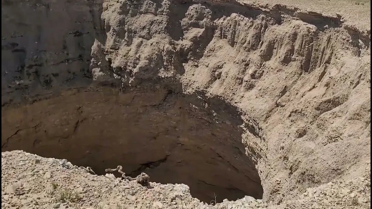 Sink hole in the desert!