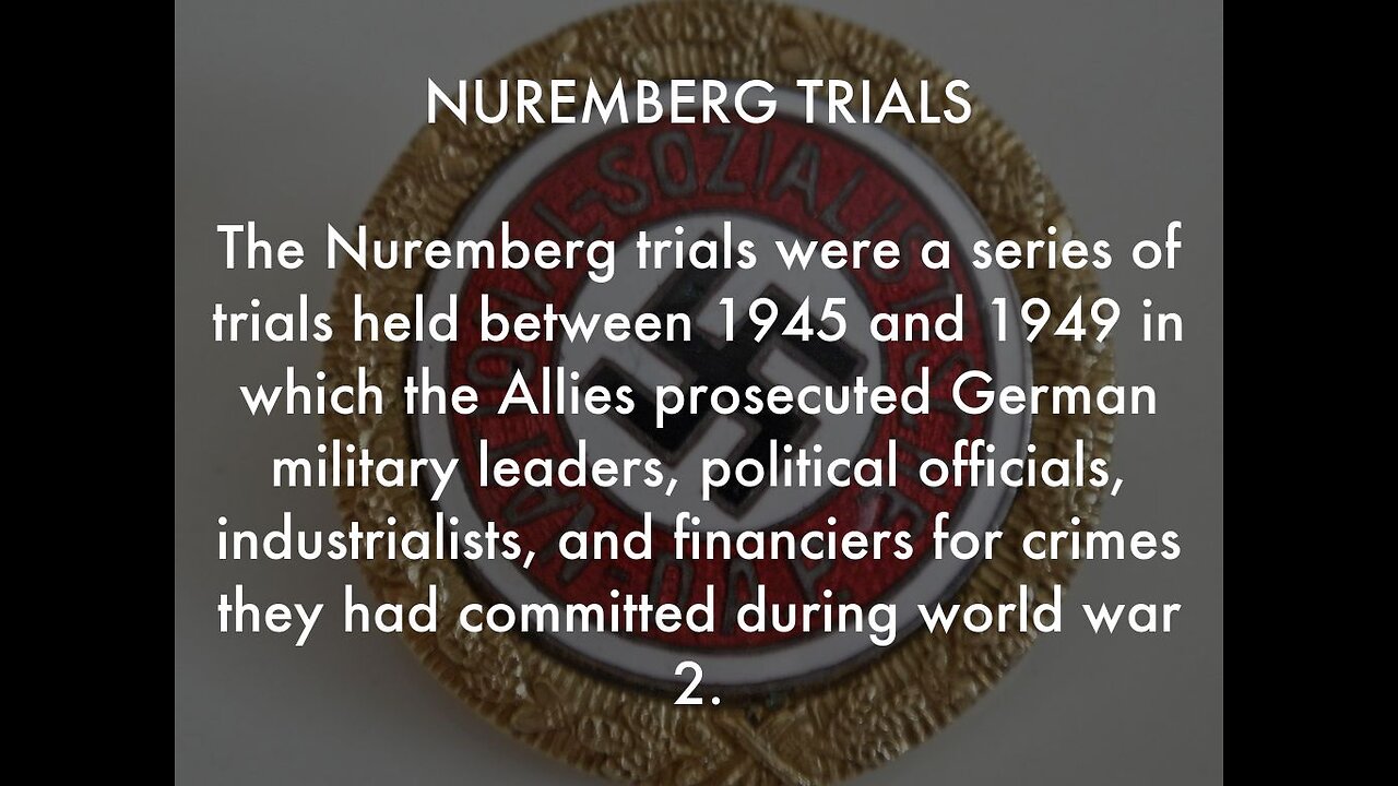 NUREMBERG 2.0 - All involved with The Covid 19 Bioweapon Injection as Genocide War Crimes