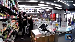 Las Vegas Store Owner Fights Back, Stabs Robber