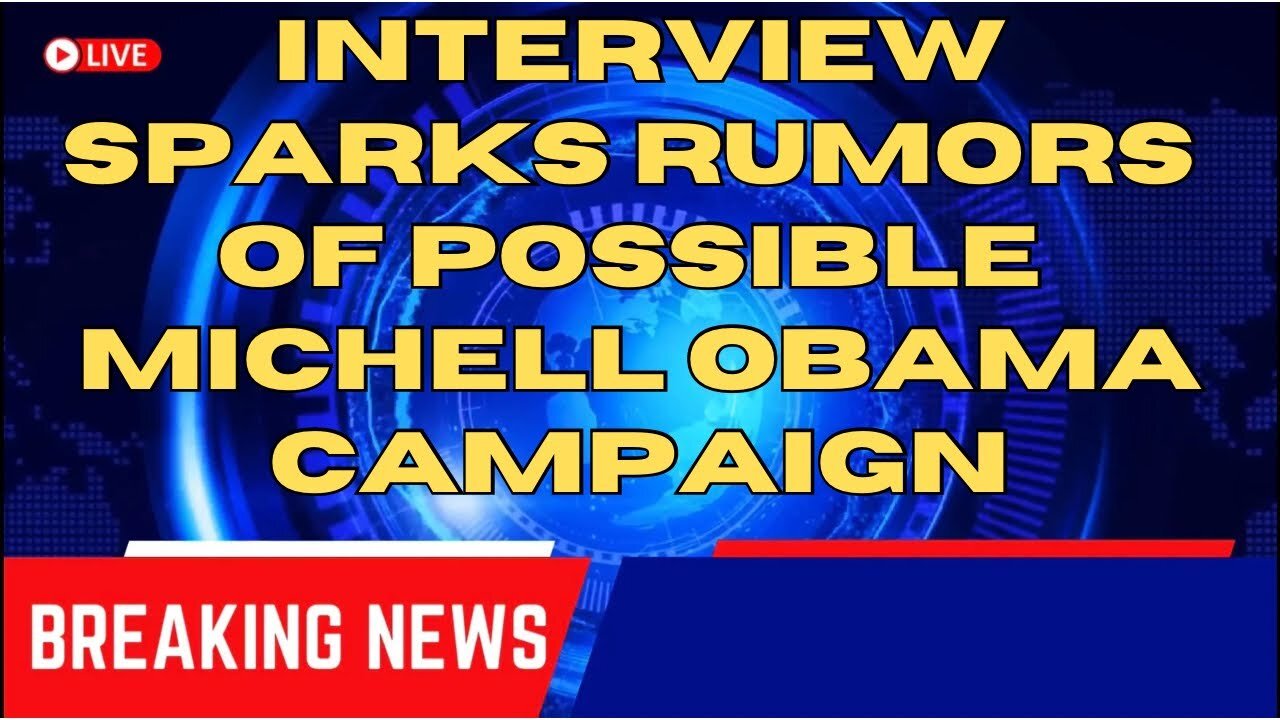 BREAKING NEWS- RUMORS OF POSSIBLE MICHELL OBAMA PRESIDENTIAL RUN ABOUND