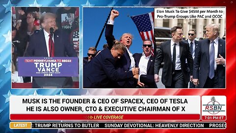 SHORT: President Trump + Elon Musk Returns for a Historic Rally in Butler, Pennsylvania. Last 30 min. - 10/5/24