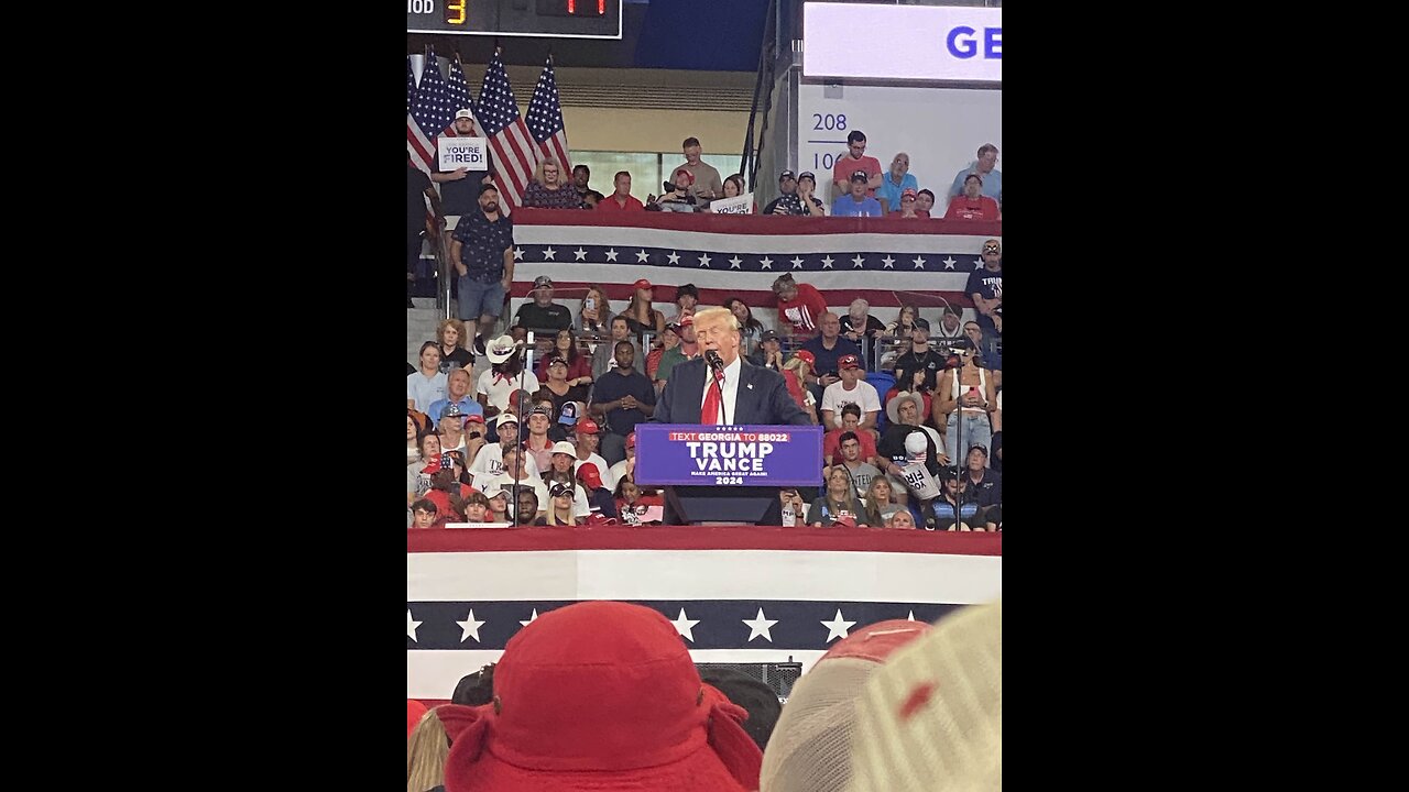 TRUMP RALLY CROWD SIZE ATLANTA GEORGIA