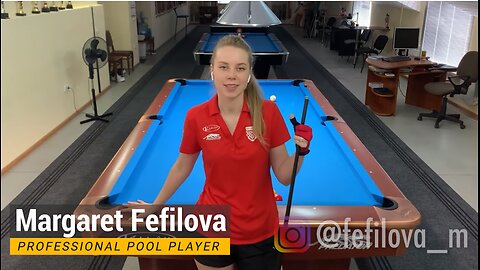 margaret fefilova uma linda jogadora de sinuca 