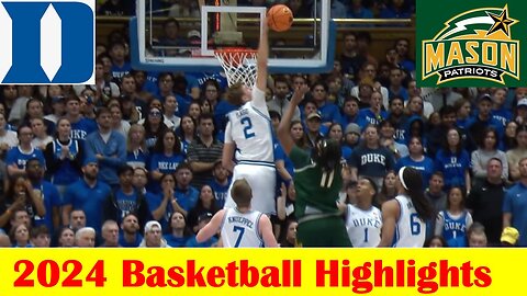 George Mason vs #5 Duke Basketball Game Highlights 12 17 2024