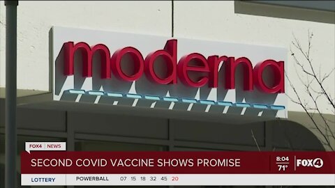 Second COVID vaccine shows promise