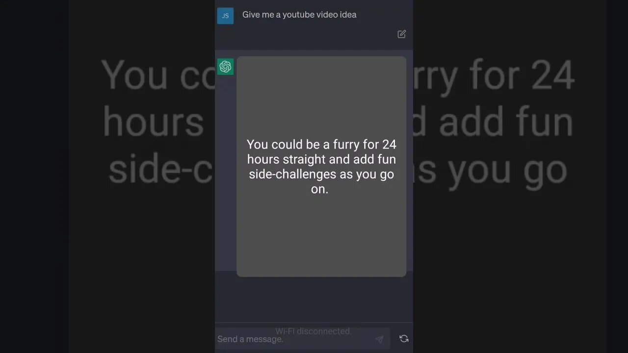 NEVER ASK CHATGPT FOR VIDEO IDEAS 🫣😐😳