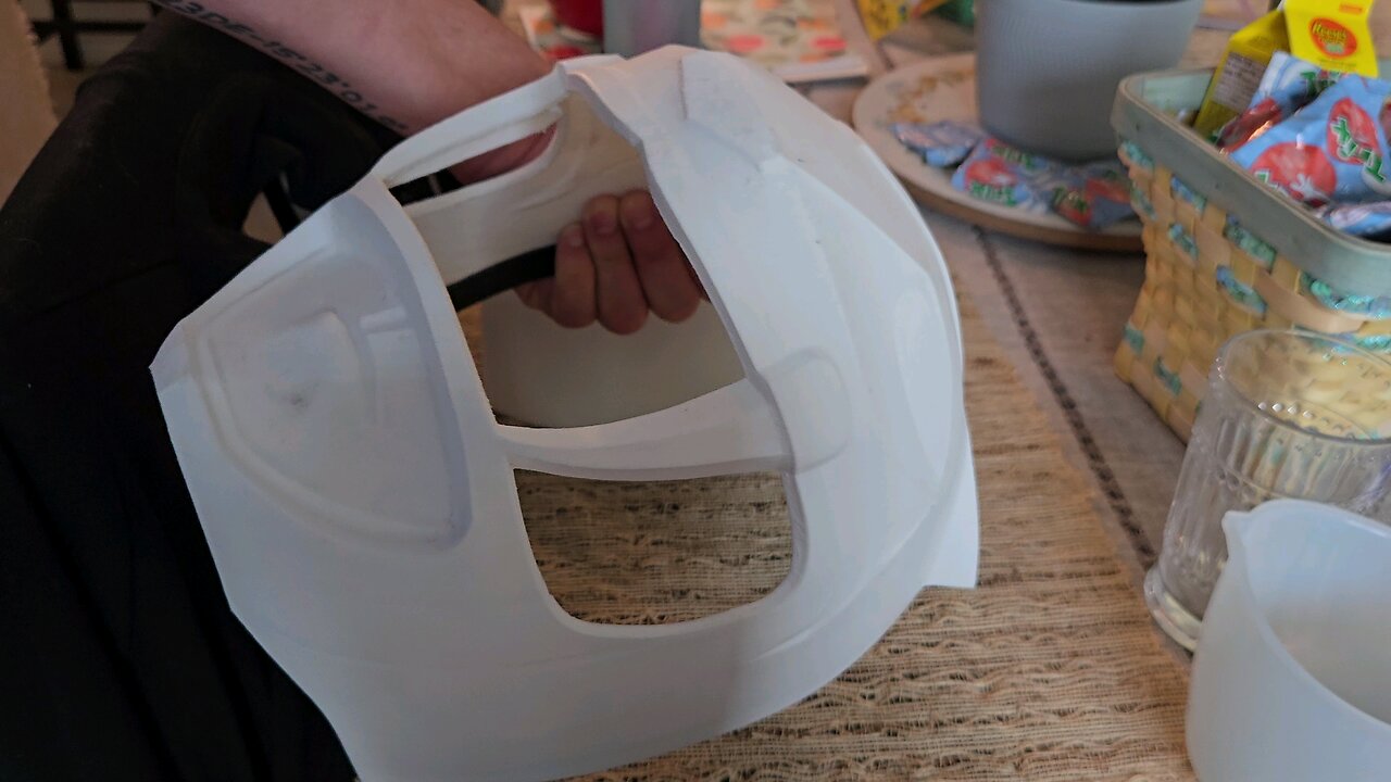 Sabertooth tiger helmet build pt 5 (after sanding) #mmpr #subscribe #follow #like #mmpr #cosplay