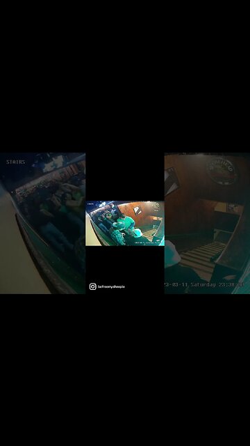 Man pushes wheelchair down flight of stairs