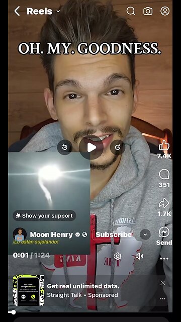 Caught up in a whirlwind of light