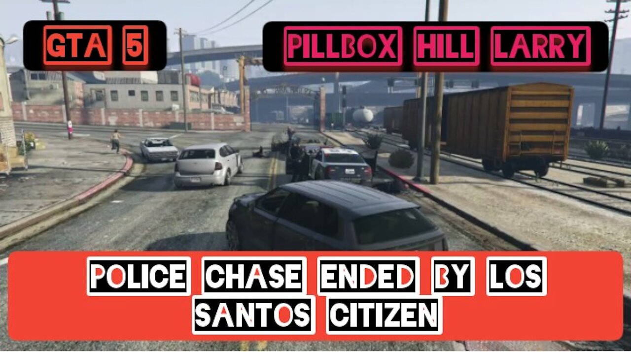 Police chase ended by Los Santos citizen — Gta 5