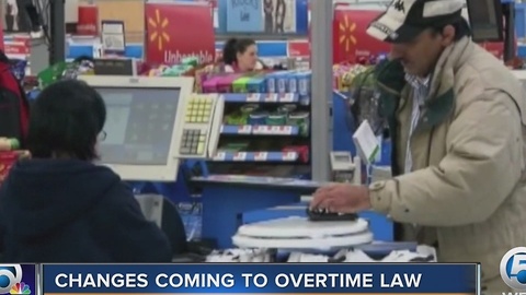 Changes coming to overtime law