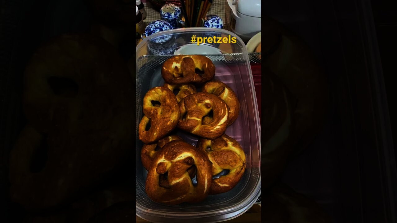 Baking on Sunday Pretzels and Ciabatta