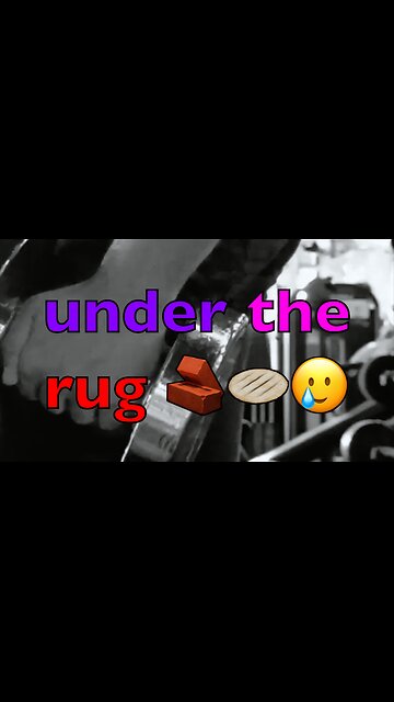 What's under the rug ? 😮😔
