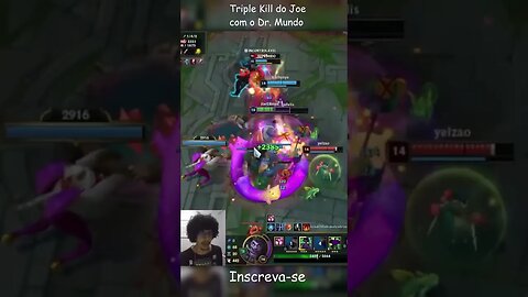 Triple Kill Do Dr. Mundo Tankoso!!! #shorts #lol