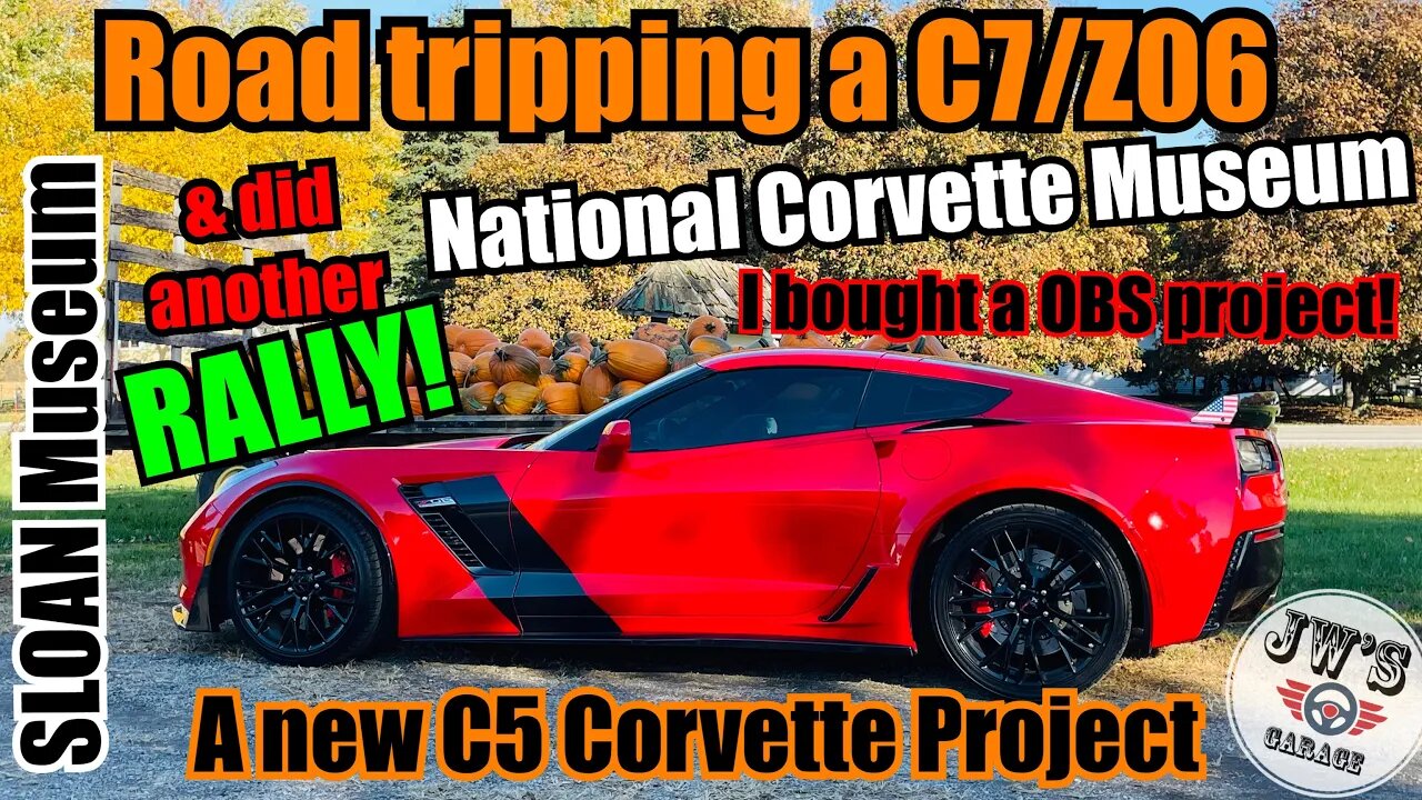 Road tripping a C7Z06, did another rally, National Corvette museum, & got a new C5 corvette project