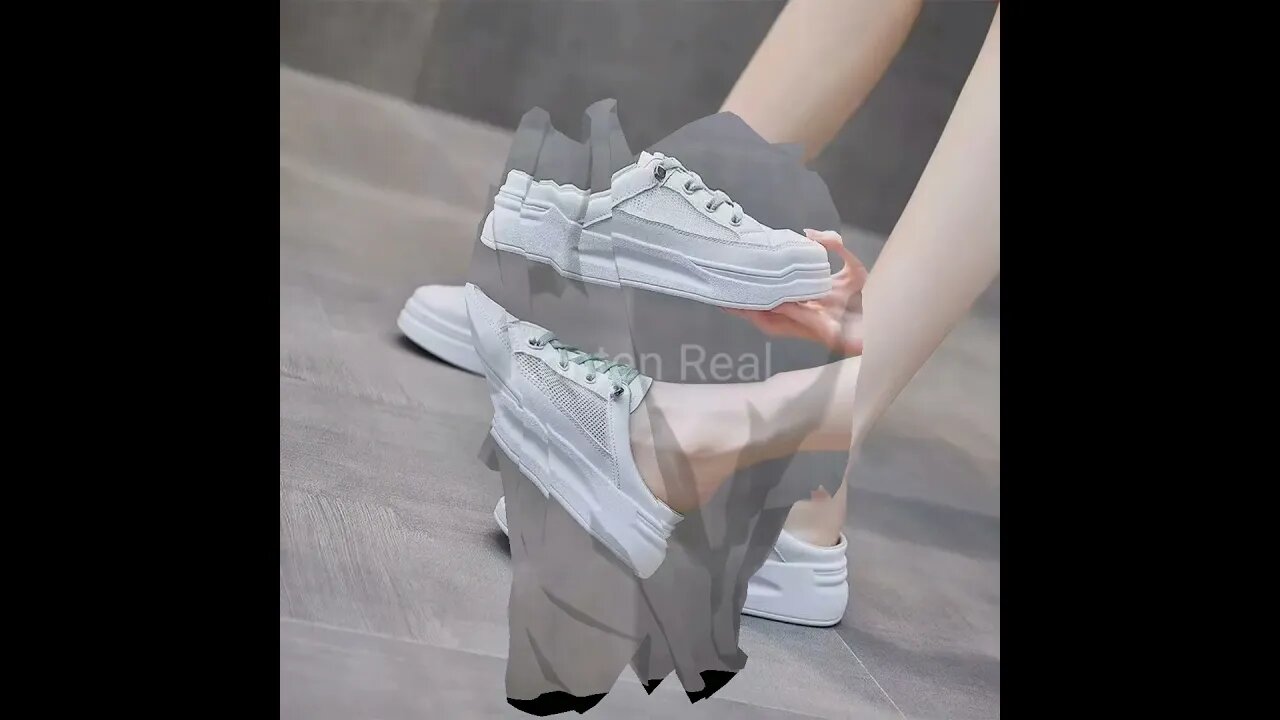 sepatu sneakers wanita Fashion Bahan Mesh Breathable sepatu sneakers