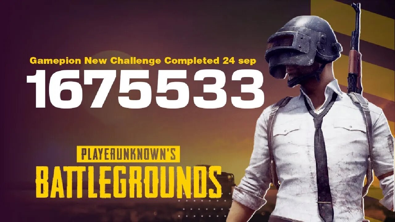 Gamepion New Challenge Completed 24 sep #007 #pikachu #gaming #pubg #game #challenge #1675533 #trend