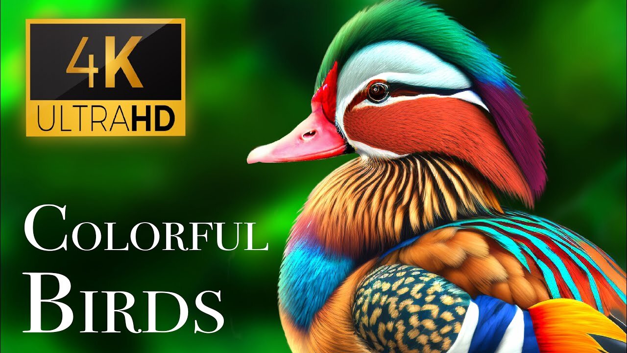 The Most Colorful Birds in 4K - Beautiful Birds Sound in the Forest | Scenic Relaxation Film