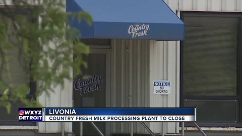 Country Fresh milk processing plant closing in Livonia