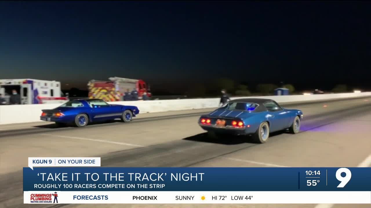 Roughly 100 racers attend Tucson Dragway's first 'Take it to the Track' night