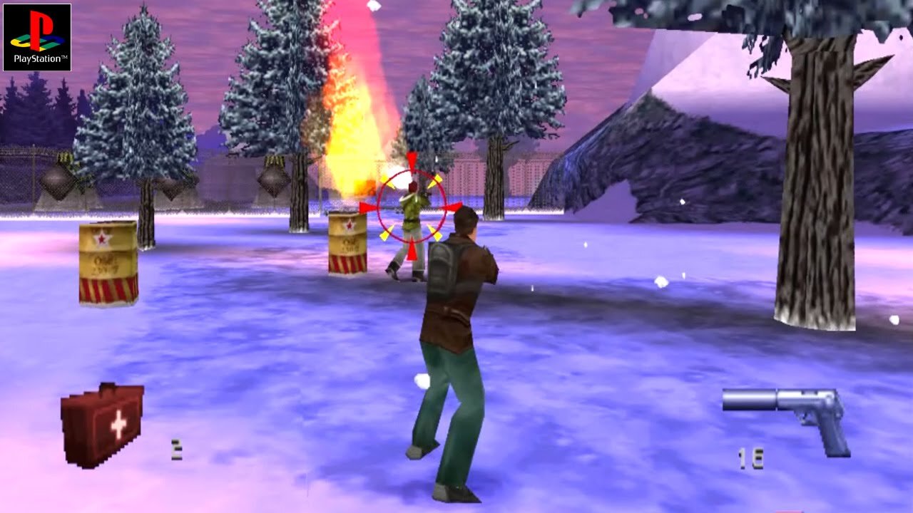 Goldeneye 007 - Vanalker's History: 025 - Statue Exit with Helicopter