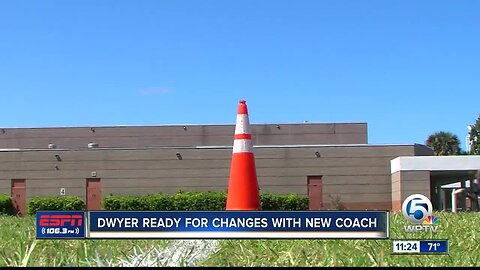 Dwyer begins spring football 4/24