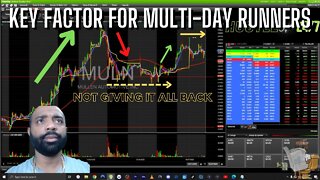 KEY FACTOR FOR MULTI-DAY RUNNERS TRADING & LIVE MARKET ANALYSIS SOLUTIONS FINANCE