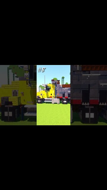 12 Builds In 1 Minute (Minecraft)