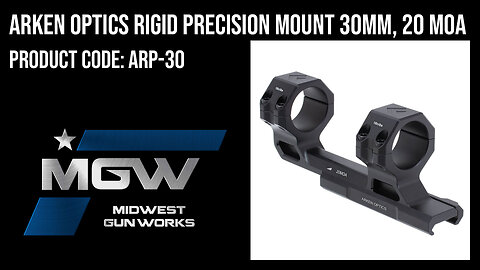 Arken Optics Rigid Precision Mount 30MM, 20 MOA - ARP-30