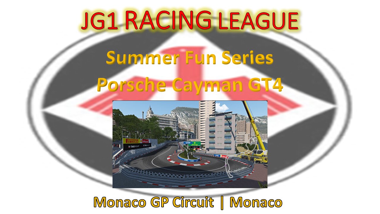 Race 6 | JG1 Racing League | Porsche Cayman GT4 | Monaco GP Circuit | Monaco