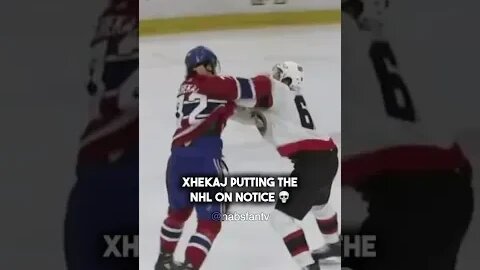 Arber Xhekaj's knockout put the NHL on notice 👀