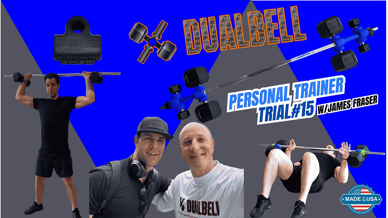 Dualbell Dumbbell Converters Personal Trainer Trial #15 w/James Fraser- Dumbbells to Barbell