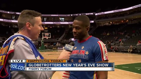 Shaun Gallagher's Harlem Globetrotters pregame interview