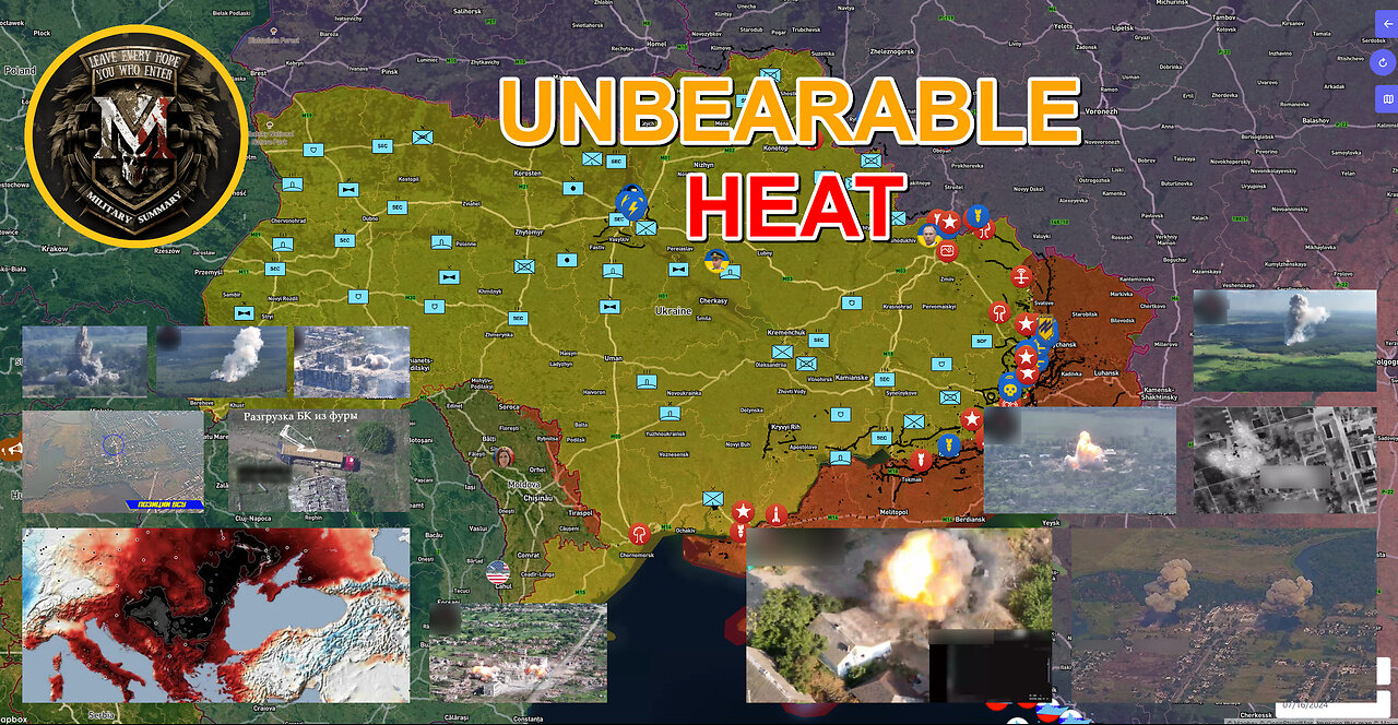 The Heat🔥Hellish Weather🔥 Russian Aviation And Artillery At Work💥 Military Summary For 2024.07.16