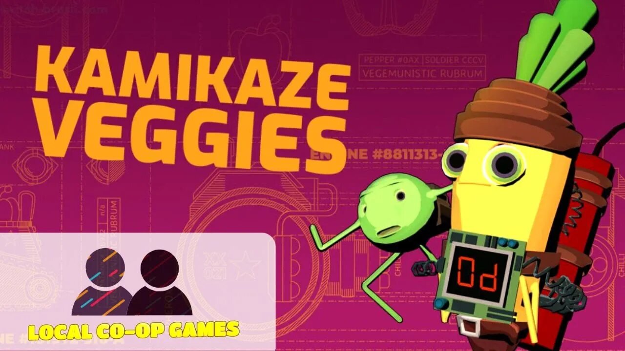 Kamikaze Veggies Multiplayer - How to Play Splitscreen Coop (Gameplay)