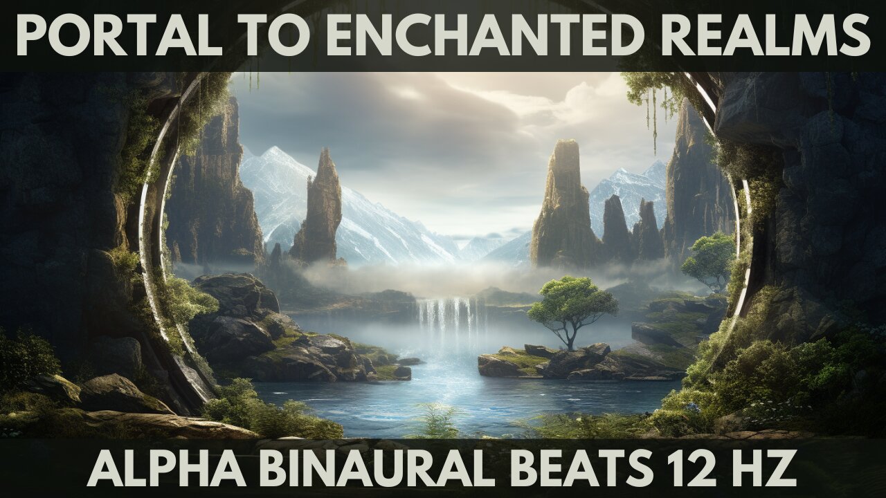 1 Hour of Relaxing Music for Stress Relief on the enchanted realms, Alpha Binaural Beats 12 Hz