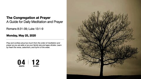 Memorial Day - The Congregation at Prayer for May 25, 2020