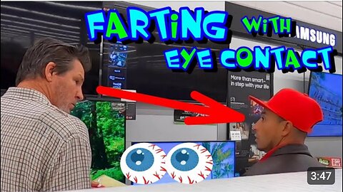 Farting with eye contact prank. Fart prank. Funny prank.