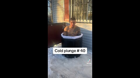 Logan Vega cold plunge